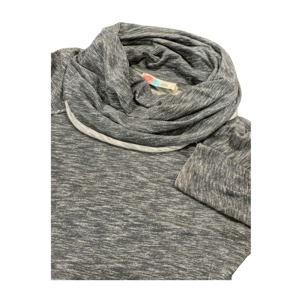 Free People Beach Two Body Cocoon Top Cowl Neck White Gray Women's L